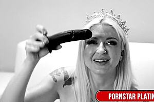 Blonde leya falcon's tight pussy craves monster dildos deep inside