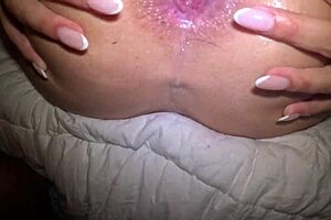 sisi rose savors her gaped asshole flavor off teddy tarantino's throbbing cock post-anal