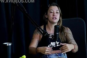 Flor de Damiana's Sheer Red Tease in Naughty Brazilian Casting Interview