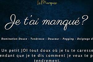 French domme pegs sub with joi while taunting missed cravings