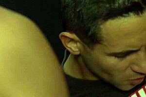 two stunning ladies eagerly stroke and suck lucky guy's cock before wild fucking