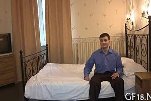 Heart pounding as naughty chick lifts endless legs high