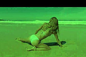 Sasha Ikeyeva Bikini Ass On Beautiful Spanish Doninos Beach