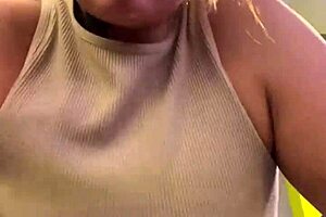 whoops didn't notice my sweaty shirt went see through at the gym total tease