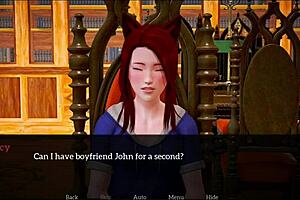 redhead teen plays erotic homemade game