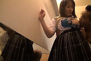 Japan's hidden massage parlor captures curvy beauty's secret boob reveal