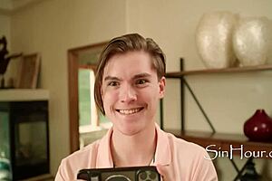 perfect ebony tits and tiny 18+ wild blonde save couch humper in curvy group blowjob threesome?!