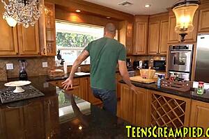 amateur teen rides huge black cock after intense pussy fingering