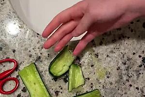 i'm slamming this hardcore zucchini so deep it hurts good