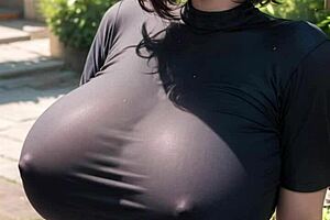 Ai model girl's massive tits look amazing! 🍈🔥