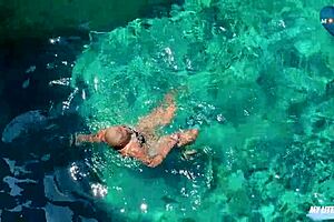 Sorry for peeking at you poolside now fuck my cock cowgirl to make up