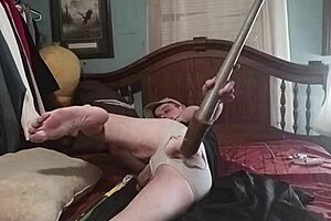 monster anal dildo stretches gaping ass wide open