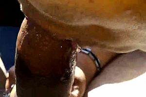 Mature Delivers Intense POV Car Blowjob Sucking Passionately