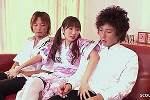 seducing my petite japanese classmate with sloppy blowjob