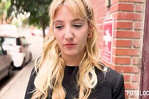 hot argentinian agustina caught by torbe on street for intense interracial bedroom fucking and cum swallow