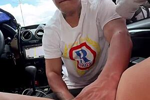 Stranger interrupts colombian babe's workout convinces public car fuck cumshot pov