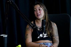 Flor de Damiana's Sheer Red Tease in Naughty Brazilian Casting Interview