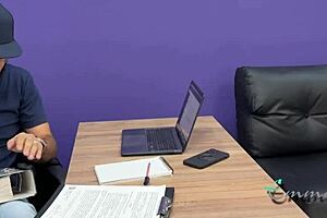 boss rams my holes raw for early office escape