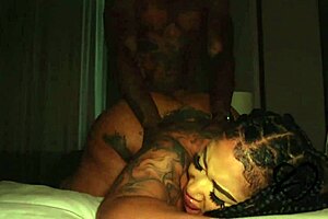 Big ass bounces wildly on jason luv's rough monster cock pounding