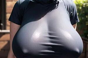Ai model girl's massive tits look amazing! 🍈🔥