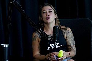 Flor de Damiana's Sheer Red Tease in Naughty Brazilian Casting Interview