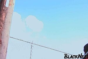 busty ebony college babe goes wild with big black cock interracial