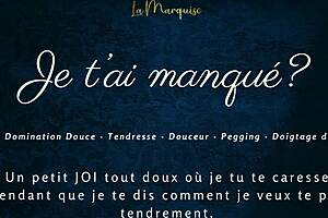 French domme pegs sub with joi while taunting missed cravings