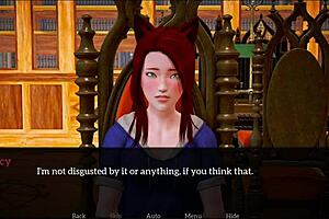 redhead teen plays erotic homemade game