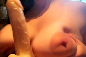 oh god playing with these huge perfect natural tits feels amazing