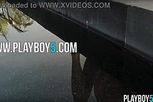 Gorgeous Big Ass Blonde Playboy Model Stripped Fully Nude!