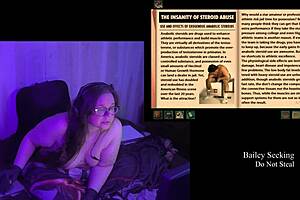 bbw brunette bares big natural tits in naked play