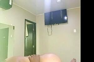 bouncing on lover's thick cock hits insane orgasms