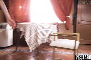 handymen service bisexual petite milf wife with intense group attention