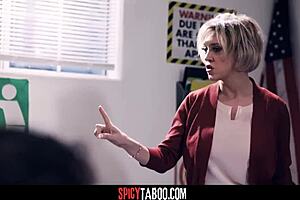 Busty teacher dee williams takes four students in wild classroom gangbang