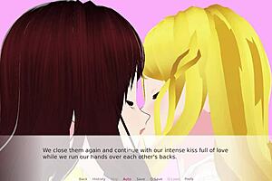 imagine two shaved pussies grinding in hot lesbian cunilingus play