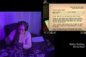 bbw brunette bares big natural tits in naked play