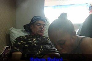 old stud's huge cock ravages her tight pussy in moving motorhome