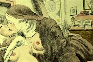 vintage cartoons showcase erotic retro babes in antique steamy poses