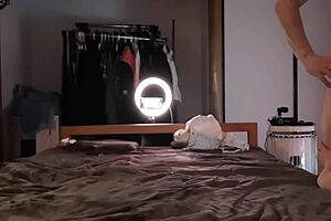 Japanese Amateur in Stockings Delivers Expert Handjob to Massive Cumshot