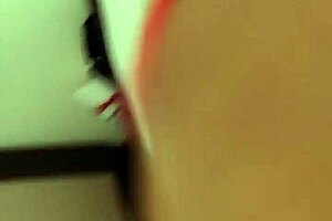 big tits babe gives blowjob then exposes wet shaved pussy