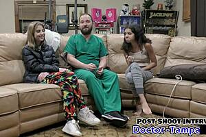 Dr Tampa Gives Daisy Bean Tampa University Entrance Physical with Pussy Spreading and Nurse Heels