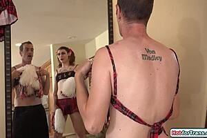 TS Cassidy Quinn Forces Cock Sucking On Eager Partner!