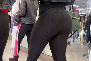 yoga pants hug curves perfectly this season 👙 candid views