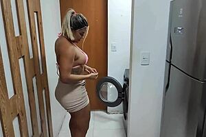 Luna Oliveira Stuck In Washer Takes Brutal Ass Pounding By Vagninho