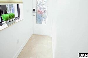 Maid Bent Over Big Black Cock Doggystyle Creampie Pov Ride