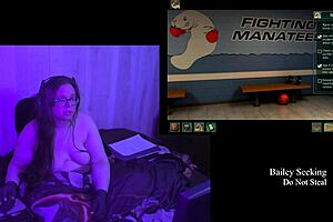 bbw brunette bares big natural tits in naked play