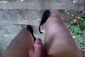 Seductive Nude Solo Tease In Forest