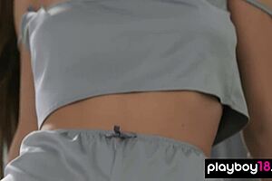 Petite Ukrainian Gloria Sol Exposes Big Tits Trimmed Pussy