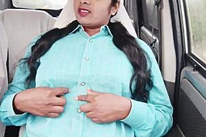 college coed dirty talk sex in car indian style