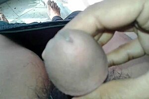 she shakes her huge ass cheeks while masturbating wildly for viewers